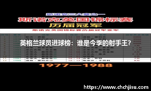 英格兰球员进球榜：谁是今季的射手王？